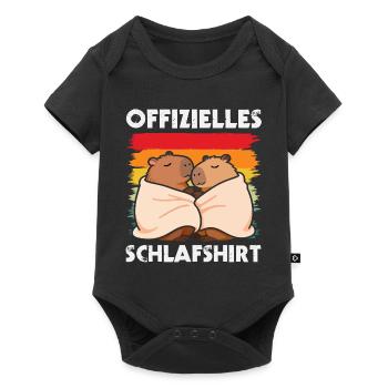 Life is Better with Capybaras - Süßes Nagetier - Baby Premium Kurzarmbody - Schwarz - Vorne