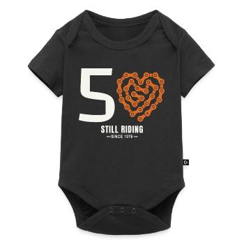 50 Jahre Fahrrad fährt immer noch Geburtstagsgeschenk - Baby Premium Kurzarmbody - Schwarz - Vorne