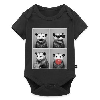 Opossums Opossum - Baby Premium short-sleeve bodysuit - black - Front