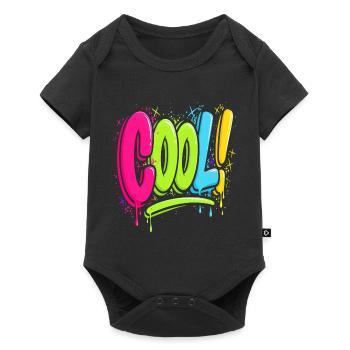 COOL! Neon Graffiti Splattered - Baby Premium short-sleeve bodysuit - black - Front
