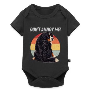 Nerv mich nicht, Berner - Baby Premium Kurzarmbody - Schwarz - Vorne