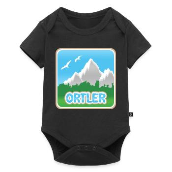 Ortler en montagne - Body à manches courtes Premium Bébé - noir - Devant