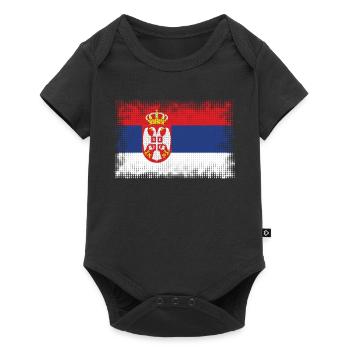 Country Serbia - Baby Premium short-sleeve bodysuit - black - Front