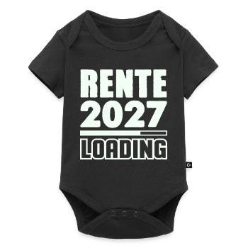 Rente 2027 Loading - Baby Premium Kurzarmbody - Schwarz - Vorne