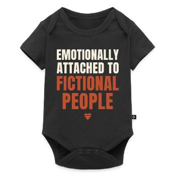 Emotionally Attached Fictional People - Baby Premium Kurzarmbody - Schwarz - Vorne