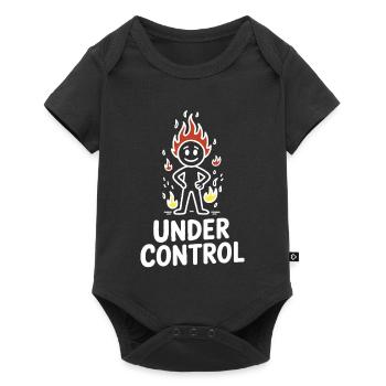 Under Control Fire Figure - Baby Premium short-sleeve bodysuit - black - Front