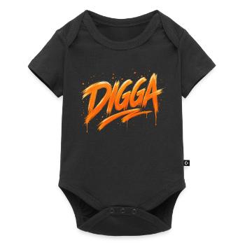 DIGGA – Urban Graffiti Statement - Baby Premium short-sleeve bodysuit - black - Front
