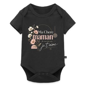 Ma Chère Maman Je T'aime - fête des mères - Body à manches courtes Premium Bébé - noir - Devant