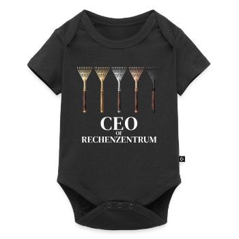 Rechenzentrum Garden Rake Gardener Gardening IT - Baby Premium Kurzarmbody - Schwarz - Vorne