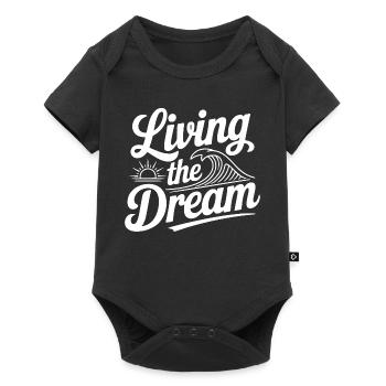 Living The Dream - Baby Premium short-sleeve bodysuit - black - Front
