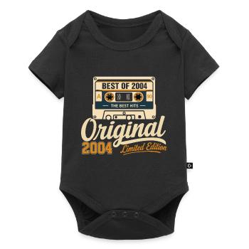 Originaler Jahrgang 2004 – Geburtstagsgeschenk 2004 - Baby Premium Kurzarmbody - Schwarz - Vorne