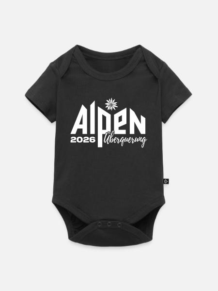 Alpen Überquerung 2026 - Wandern - Baby Premium Kurzarmbody - Schwarz