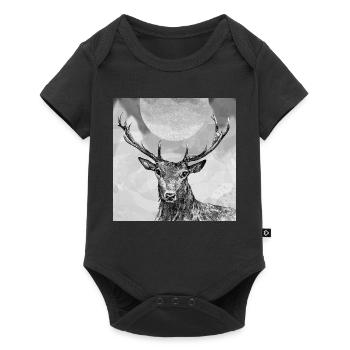 Deer - Baby Premium short-sleeve bodysuit - black - Front