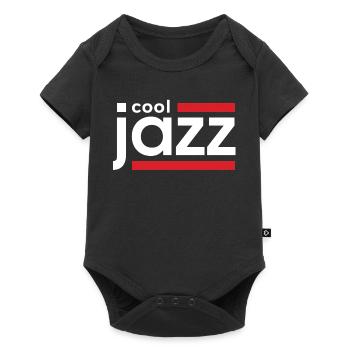Cool Jazz Logo with Red Bars - Baby Premium short-sleeve bodysuit - black - Front