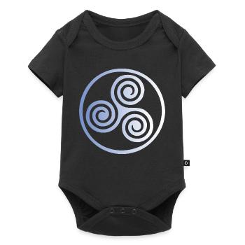 Triskele Blue Fade - Baby Premium Kurzarmbody - Schwarz - Vorne