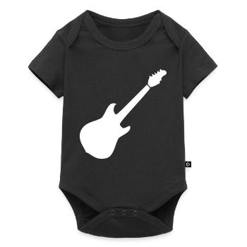 Musicien Cadeau pour la Musique de Guitare - Body à manches courtes Premium Bébé - noir - Devant