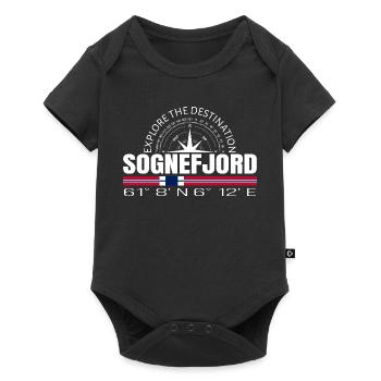Sognefjord - Baby Premium short-sleeve bodysuit - black - Front