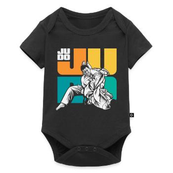 Judo Martial Arts Judoka Ground Fighting Training - Baby Premium short-sleeve bodysuit - black - Front