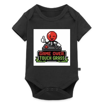 Game Over Touch Grass Pixel - Baby Premium short-sleeve bodysuit - black - Front