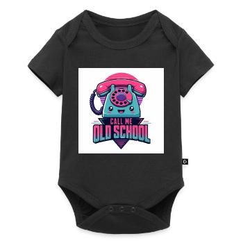 Call Me Old School - Baby Premium short-sleeve bodysuit - black - Front