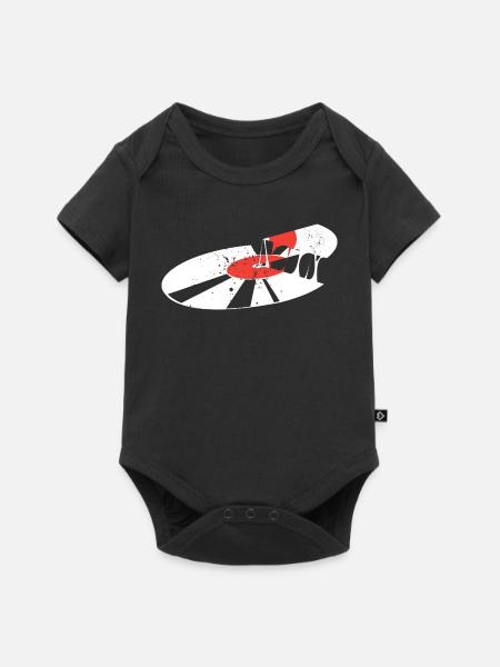 Vinyl - Baby Premium Kurzarmbody - Schwarz