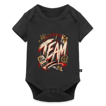 Team - Baby Premium short-sleeve bodysuit - black - Front