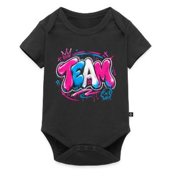 Équipe - Body à manches courtes Premium Bébé - noir - Devant