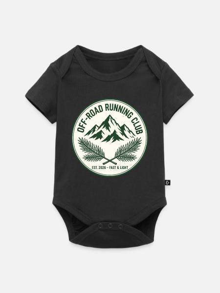 Off-Road Running Club - Baby Premium Kurzarmbody - Schwarz