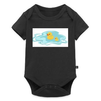 A tender moment by the water - Baby Premium short-sleeve bodysuit - black - Front