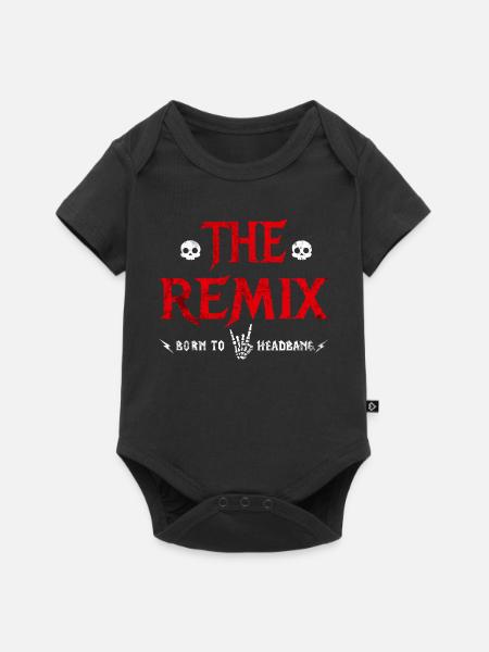 Metalhead Father & Son – Der Remix - Baby Premium Kurzarmbody - Schwarz