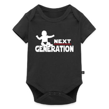 Dictons de la prochaine génération de la prochaine génération des bébés - Body à manches courtes Premium Bébé - noir - Devant
