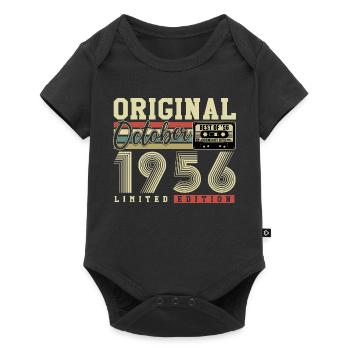 Original octobre 1956 – 70e anniversaire Rétro - Body à manches courtes Premium Bébé - noir - Devant