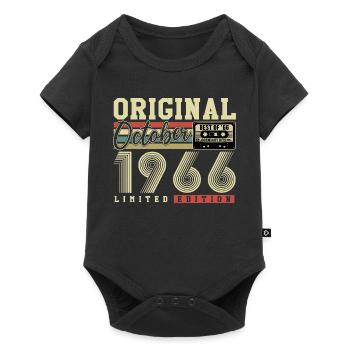Original October 1966 – 60th Birthday Retro - Baby Premium short-sleeve bodysuit - black - Front
