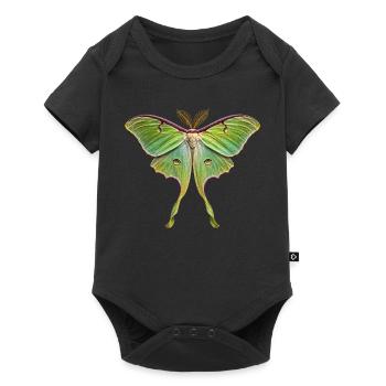 Luna Moth Actias luna - Body à manches courtes Premium Bébé - noir - Devant