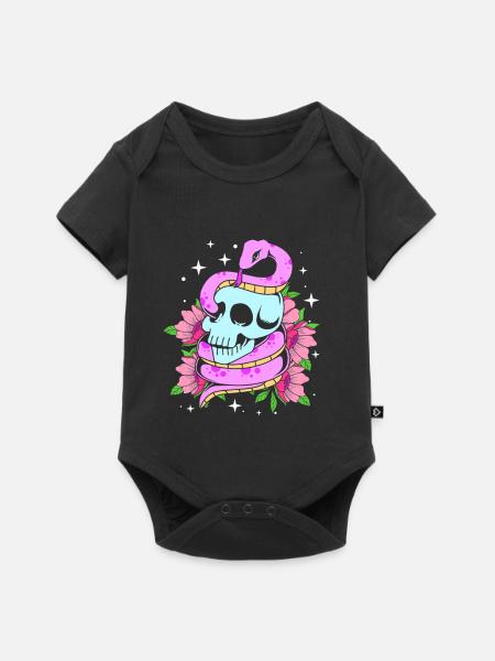 Pastell Gothic - Baby Premium Kurzarmbody - Schwarz