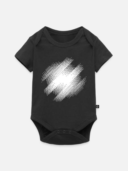 Bauhaus Burst Abstract - Baby Premium Kurzarmbody - Schwarz