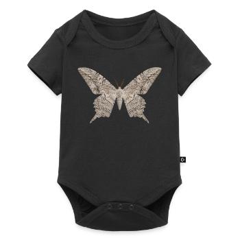 Papillon sorcier blanc Thysania agrippina - Body à manches courtes Premium Bébé - noir - Devant