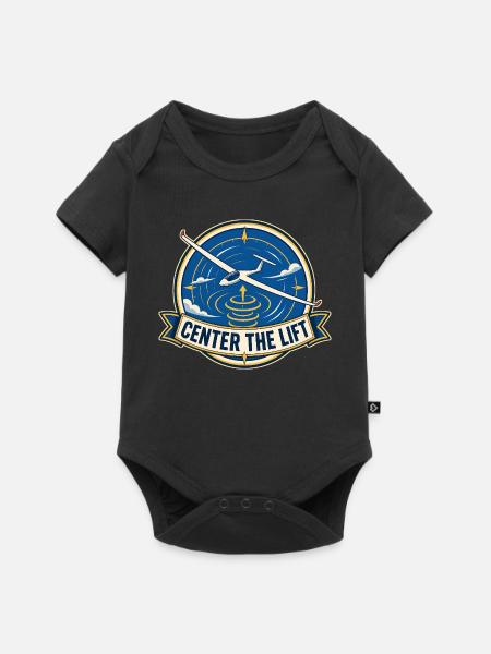 CENTER THE LIFT - Baby Premium Kurzarmbody - Schwarz