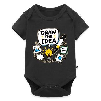 DESSINEZ L’IDÉE - Body à manches courtes Premium Bébé - noir - Devant