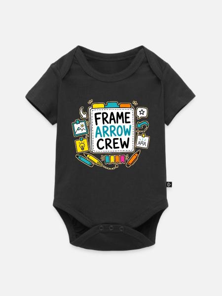 FRAME ARROW CREW - Baby Premium Kurzarmbody - Schwarz