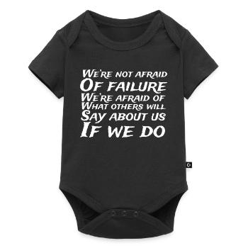Citation de Fearless Over Opinions - Body à manches courtes Premium Bébé - noir - Devant