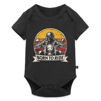 Born to Ride | Retro Motorcycle | Biker Style - Baby Premium short-sleeve bodysuit - black - Front