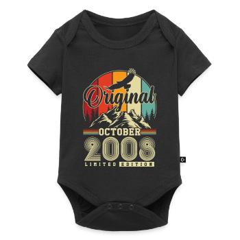 Original octobre 2008 – 18e anniversaire Millésime - Body à manches courtes Premium Bébé - noir - Devant