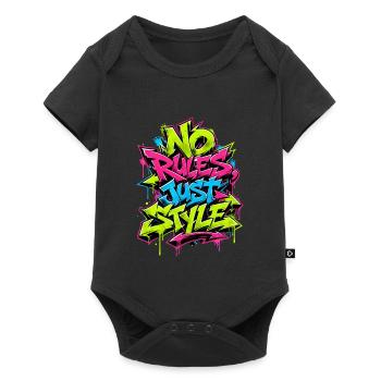 No Rules Just Style - Baby Premium short-sleeve bodysuit - black - Front
