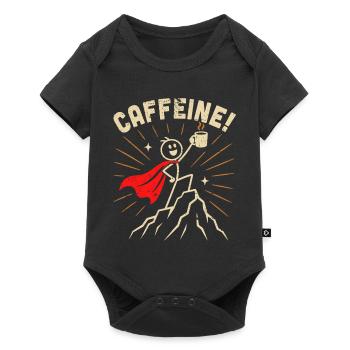 Héros de la caféine - Body à manches courtes Premium Bébé - noir - Devant