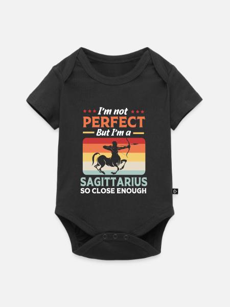 Sternzeichen Schütze - Baby Premium Kurzarmbody - Schwarz
