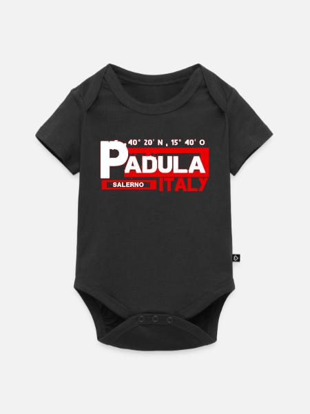 Padula itanlen Salerno Koordinaten  - Baby Premium Kurzarmbody - Schwarz