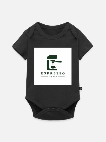Espresso Club Logo - Baby Premium Kurzarmbody - Schwarz