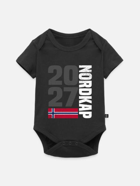 Norwegen Nordkap 2027 - Baby Premium Kurzarmbody - Schwarz