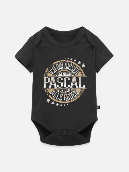 Pascal - Baby Premium Kurzarmbody - Schwarz